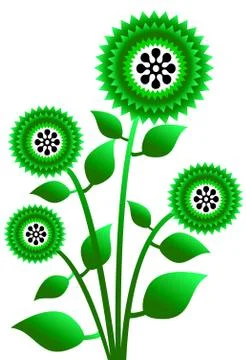 Tree ,plant, flower,icon 스톡 일러스트