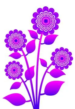 Tree ,plant, flower,icon Illustrazione stock