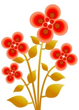 Tree ,plant, flower,icon Illustrazione stock