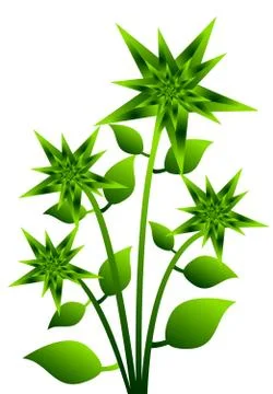 Tree ,plant, flower,icon Illustrazione stock
