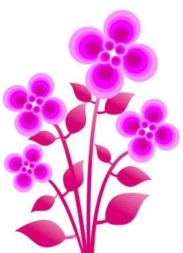 Tree ,plant, flower,icon Illustrazione stock
