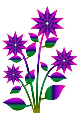 Tree ,plant, flower,icon Illustrazione stock