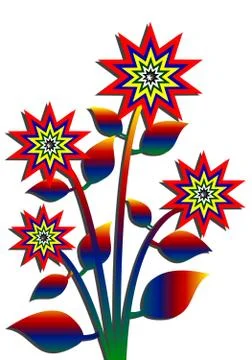 Tree ,plant, flower,icon Stock Illustration