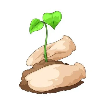 Tree planting illustration Stock Illustration