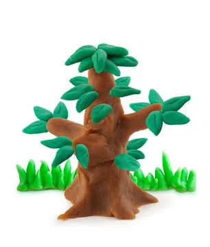 Tree of playdough Stock Photos