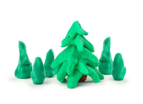 Tree of playdough Stock Photos