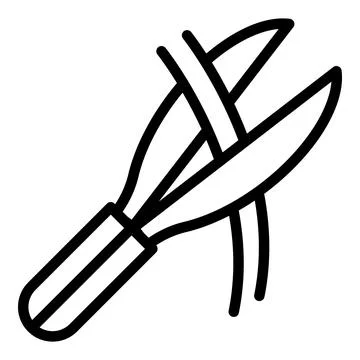 Tree pruning icon outline vector. Garden maintenance Stock Illustration