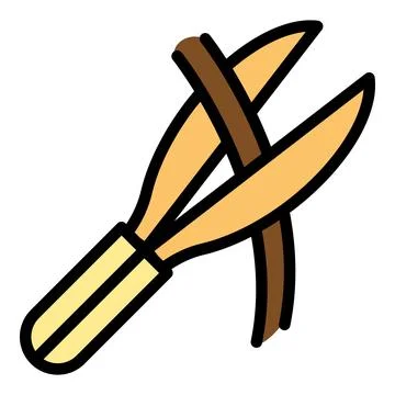 Tree pruning icon vector flat Stock Illustration