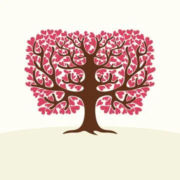 A Tree of Real Love Stock Illustration