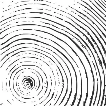 Tree rings background, cut tree trunk, wooden texture, lumber concept. Vector Stockillustratie