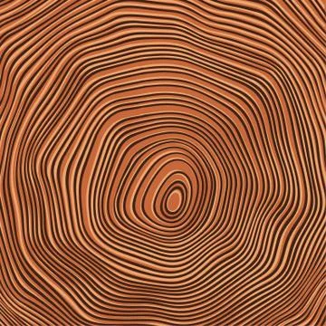 Tree rings background illustration. color version Illustrazione stock