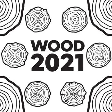 Tree rings background. Saw cut tree trunk texture. Wood texture vector Stockillustratie