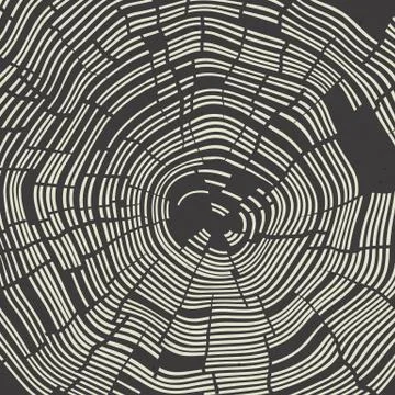 Tree Rings Background. Template for annual reports, brochures, etc Stock Illustration