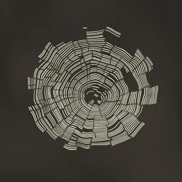 Tree Rings Background. Template for annual reports, brochures, etc Illustrazione stock