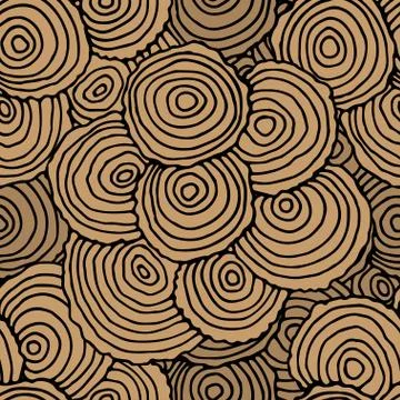 Tree Rings Stock Illustration