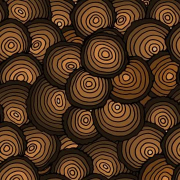 Tree Rings Stock Illustration