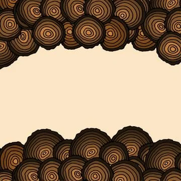 Tree Rings Stock Illustration
