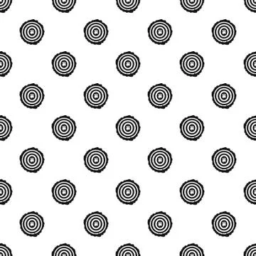 Tree rings pattern seamless Stock Illustration
