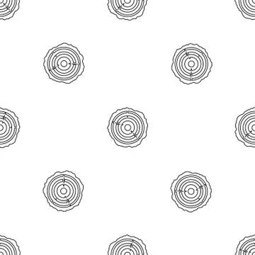Tree saw cut pattern seamless Stock Illustration