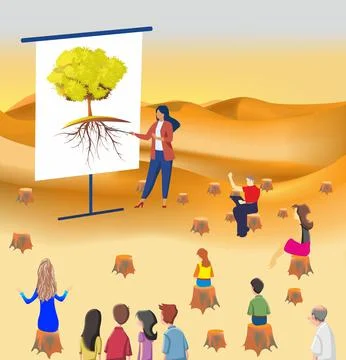 Tree science, Stock Illustration