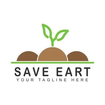 Tree seedling icon template Stock Illustration
