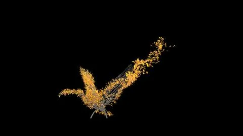Tree in a shape of a swan. Eco Concept. Stock Illustration
