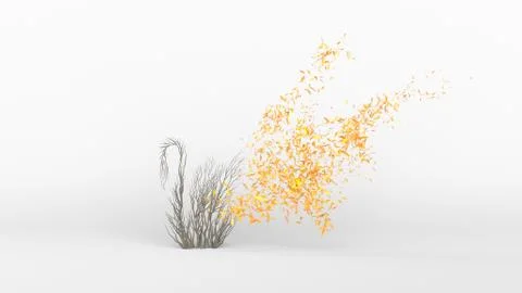 Tree in a shape of a swan. Eco Concept. Stock Illustration