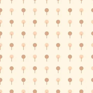 Tree shape vector seamless pattern doodle abstract background illustration  イラスト素材