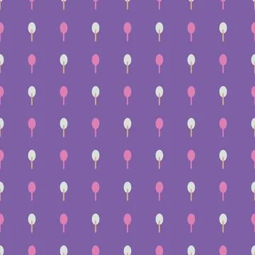 Tree shape vector seamless pattern doodle abstract background illustration  Illustrazione stock