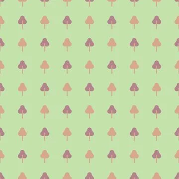 Tree shape vector seamless pattern doodle abstract background illustration  イラスト素材