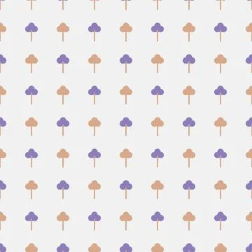 Tree shape vector seamless pattern doodle abstract background illustration  イラスト素材