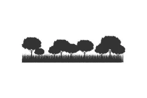 Tree silhouette Icon,vector illustration Stock Illustration