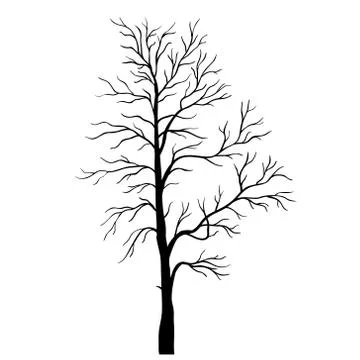 Tree silhouette Stock Illustration