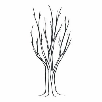 Tree silhouette Stock Illustration
