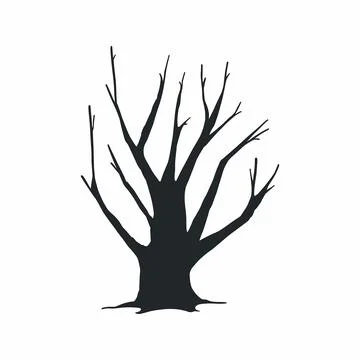 Tree silhouette Stock Illustration