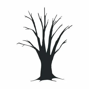 Tree silhouette Stock Illustration