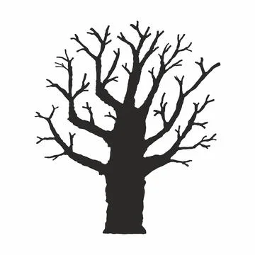 Tree silhouette Stock Illustration