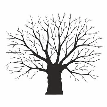 Tree silhouette Stock Illustration