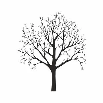 Tree silhouette Stock Illustration