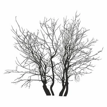 Tree silhouette Stock Illustration