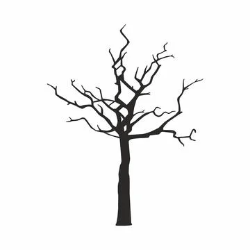 Tree silhouette Stock Illustration