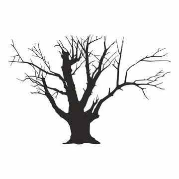 Tree silhouette Stock Illustration