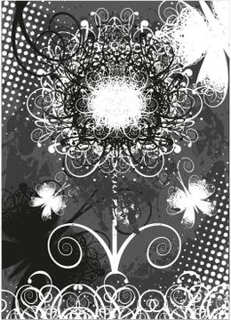 Tree silhouette. Vector illustration. Stock Illustration