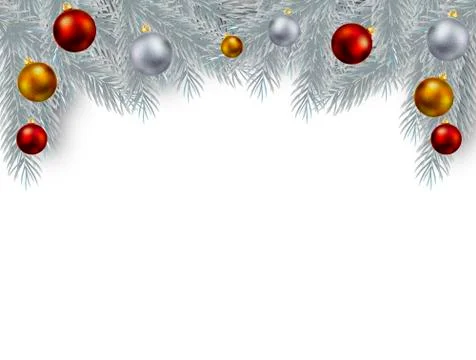 Tree with silver embellishment Stock Illustration