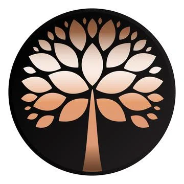 Tree Simple Abstract Icon on white. Vector Illustration Stock Illustration