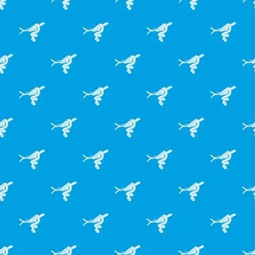 Tree snake pattern seamless blue 库存插图