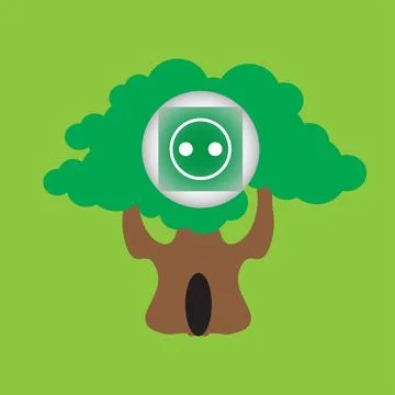 Tree socket Stock Illustration