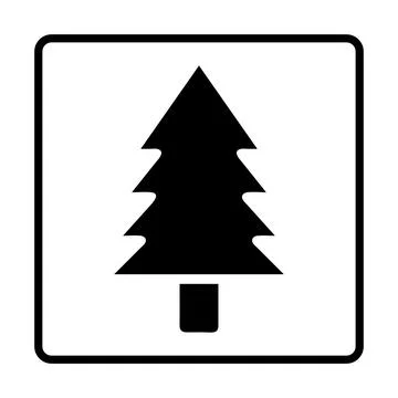 Tree solid Icon. Social media sign icons. Vector illustration isolated for gr 库存插图