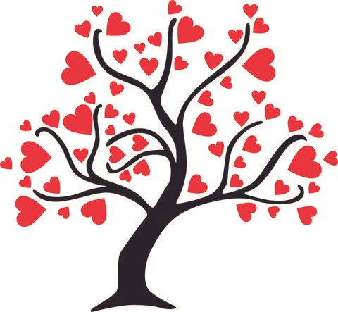 Tree stencil, Stock Illustration