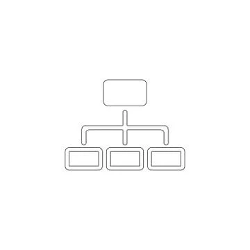 Tree Structure. flat vector icon Stock Illustration